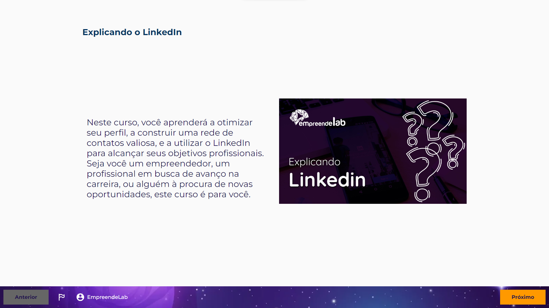 Explicando o LinkedIn